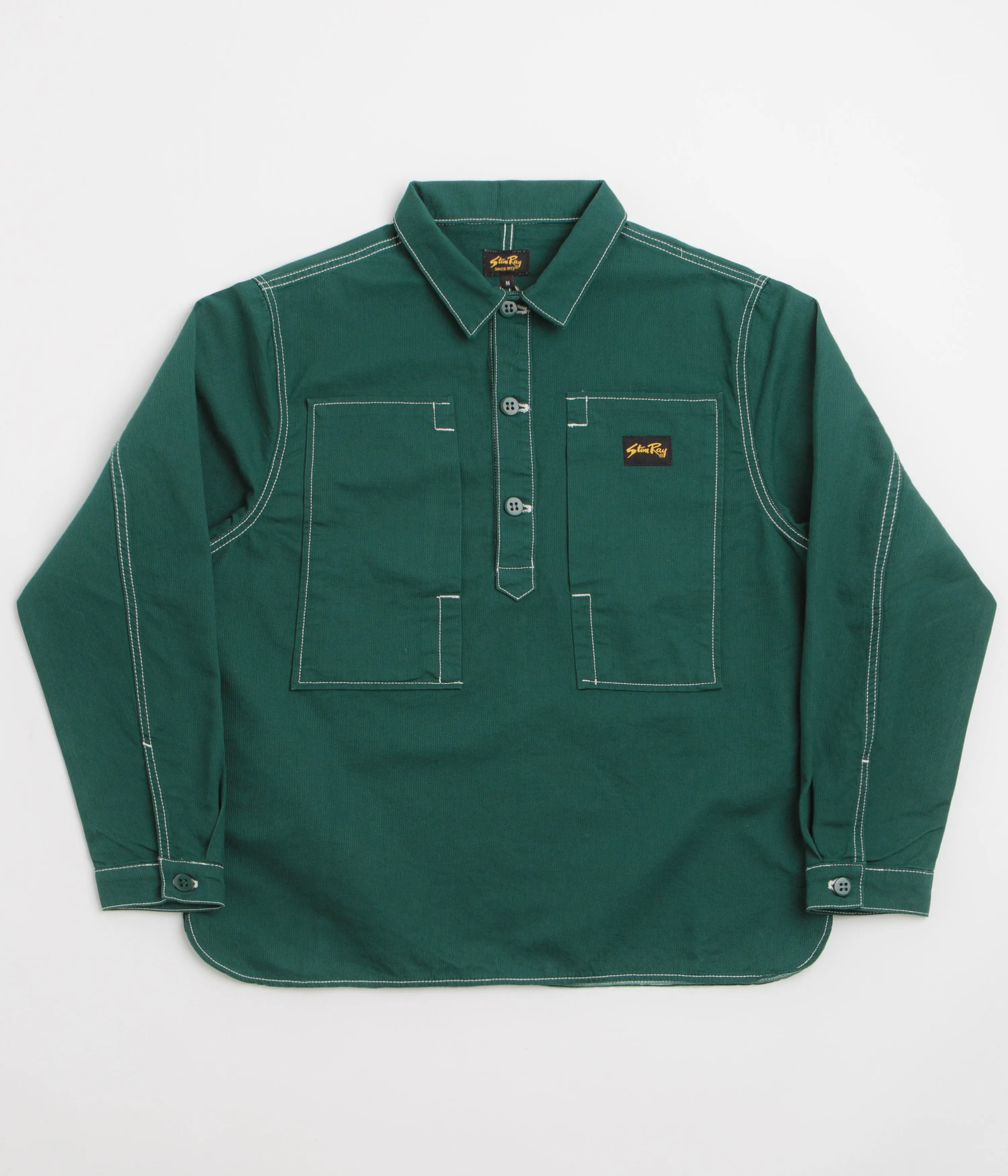 Stan Ray Painters Pop Over Shirt - Botanical Green Bedford Bold colors Easy Care Material