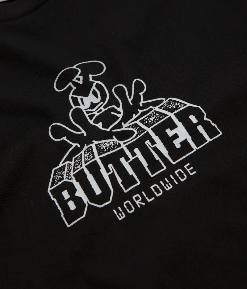 Butter Goods Alien T-Shirt - Black beaded hem Prom look