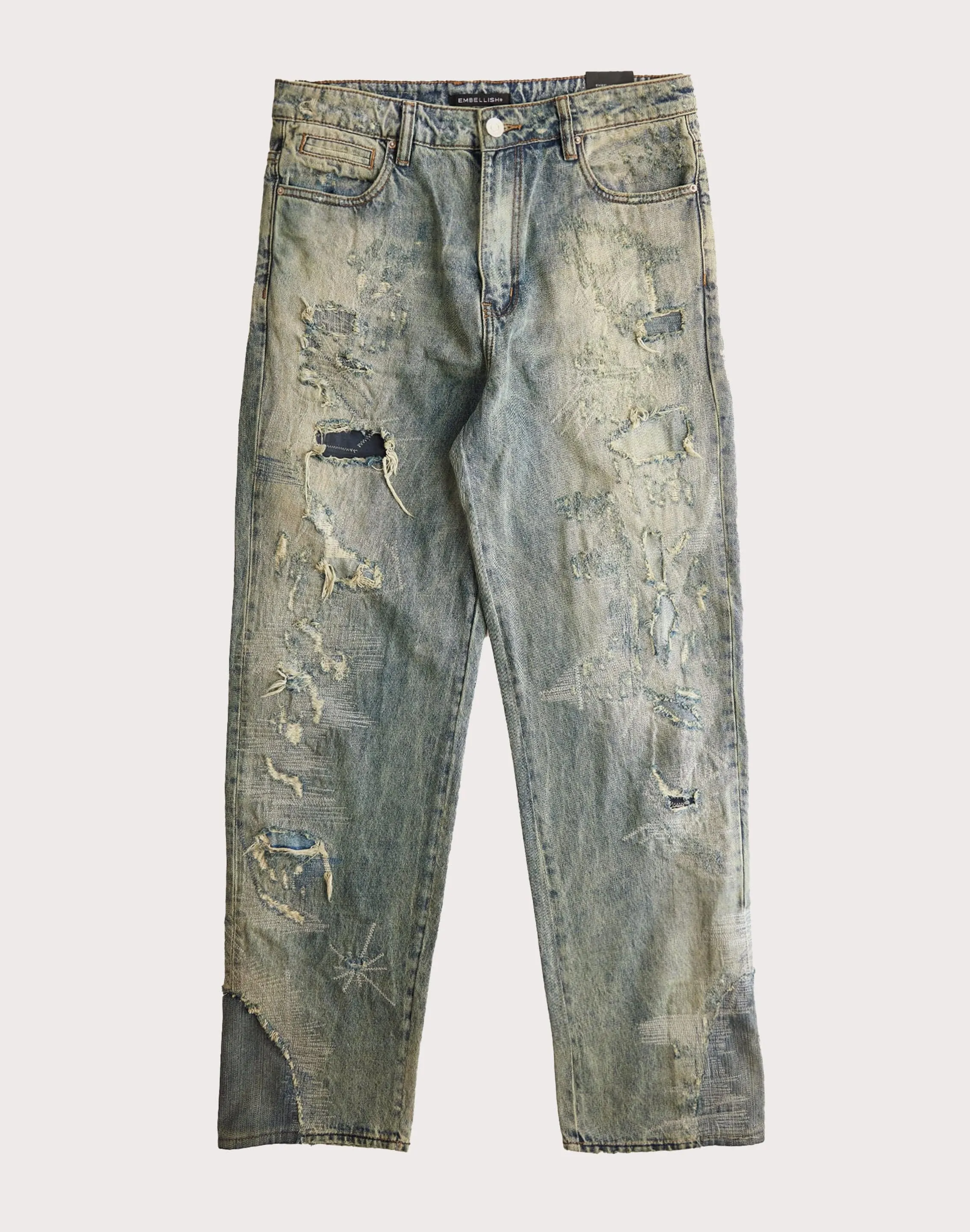 Embellish Nyc Soho Denim Dawn Straight Leg Jeans StaticResistant Craft Soul