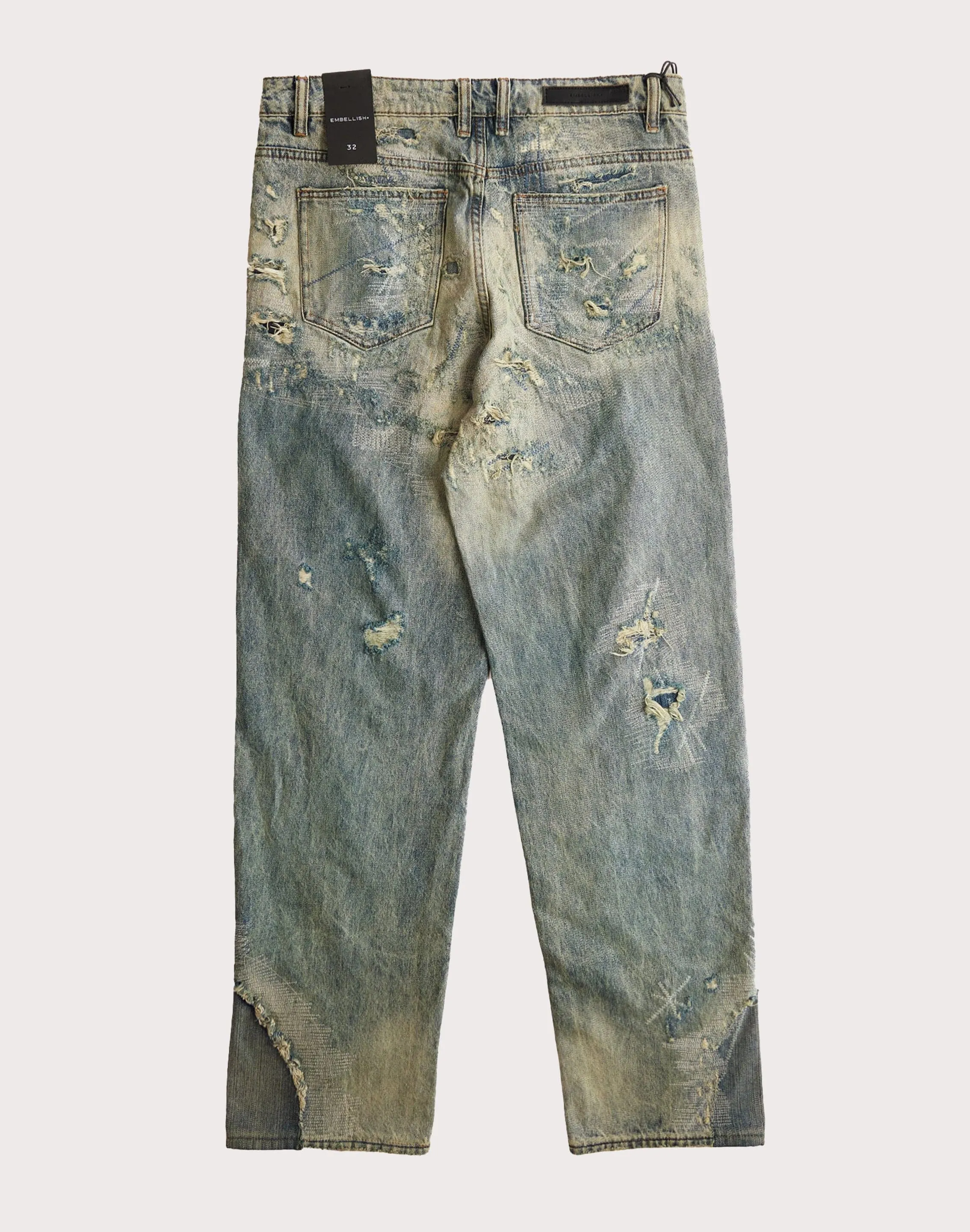 Poise Fit Embellish Nyc Soho Denim Dawn Straight Leg Jeans