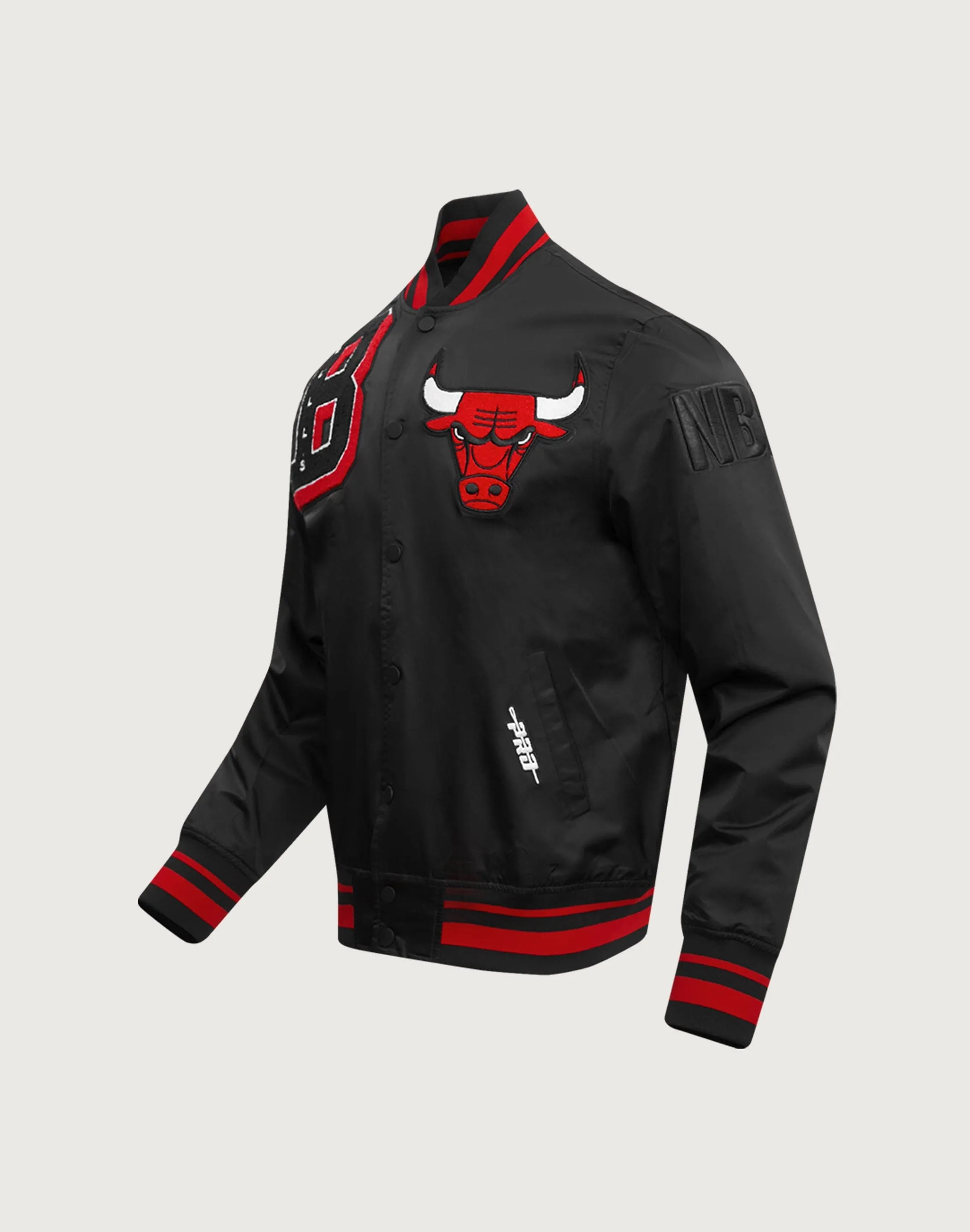 OdorControl Treatment elastic waistband Pro Standard NBA Chicago Bulls Mashup Rib Satin Jacket