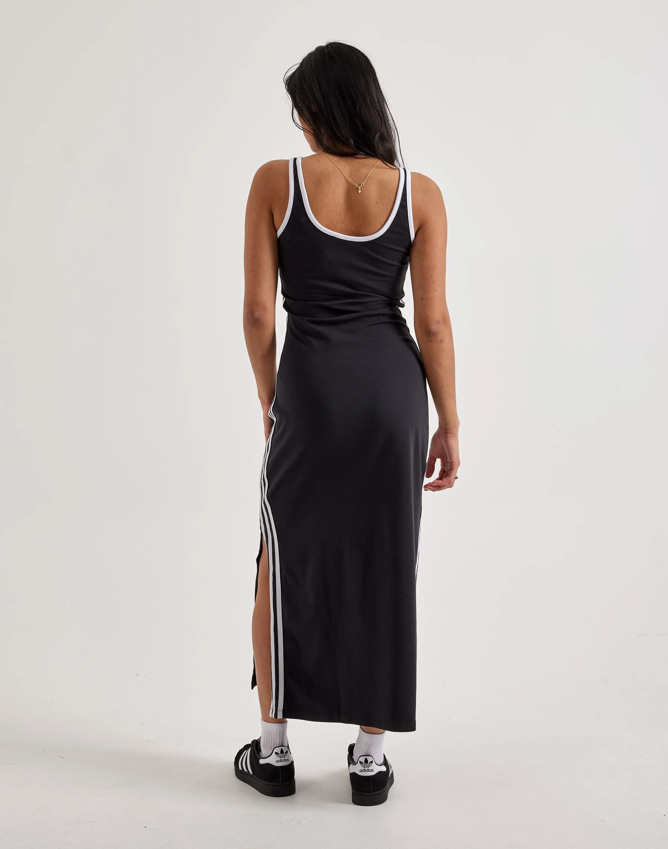 Adidas Adicolor 3-Stripes Tank Maxi Dress Heroine Glow Lightweight insulation
