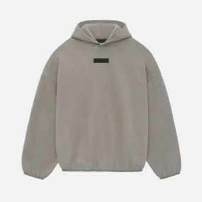 Smooth Edge Binding ESSENTIALS HOODIE - HEATHER GREY