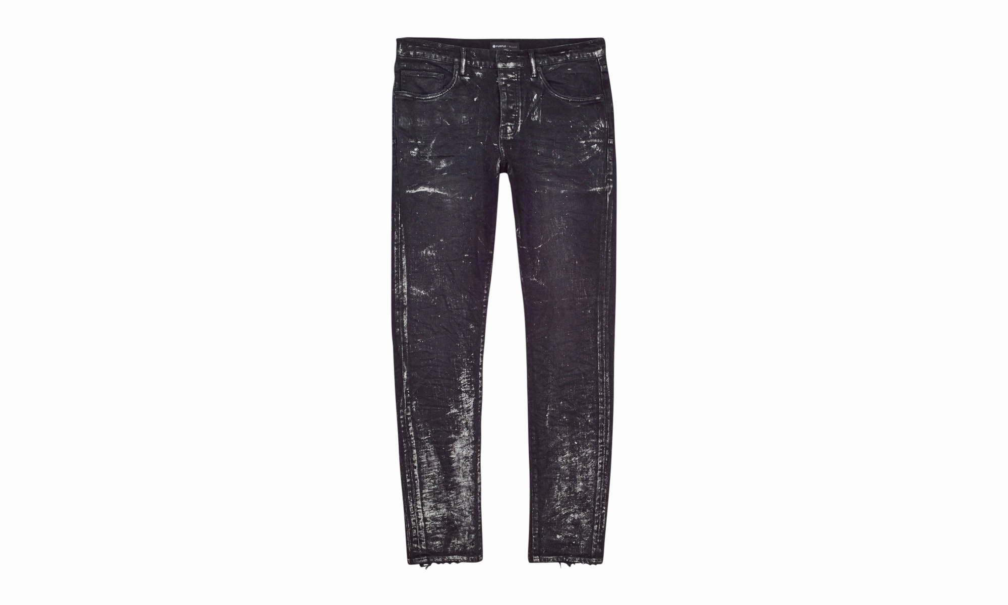Wash Silver Oil Coated Skinny Jeans "Black" Smooth Style Trend Neutral