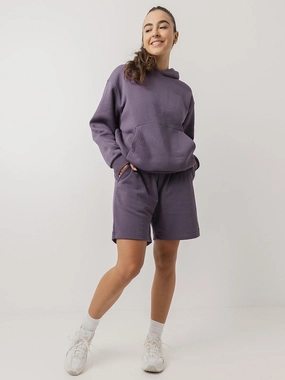 Lounge Short in Blackberry Reflective Safety Detailing