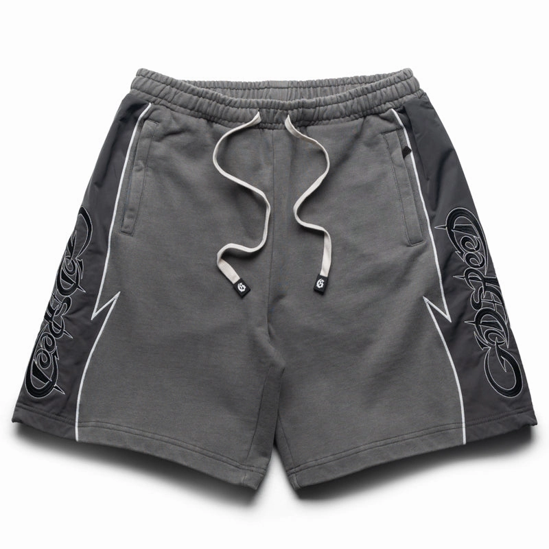 Godspeed New York Halftime Shorts - Grey/Graphite ribbed texture