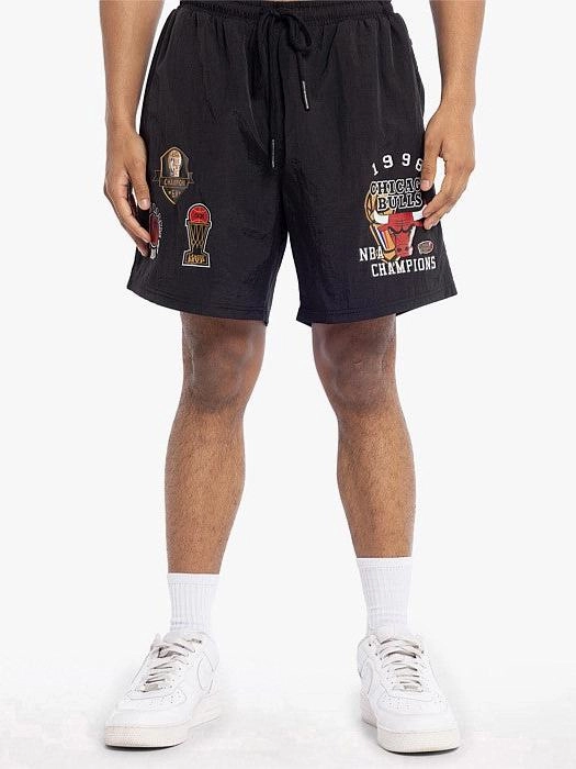 Chicago Bulls Champs Shorts Playful Style Reflective details