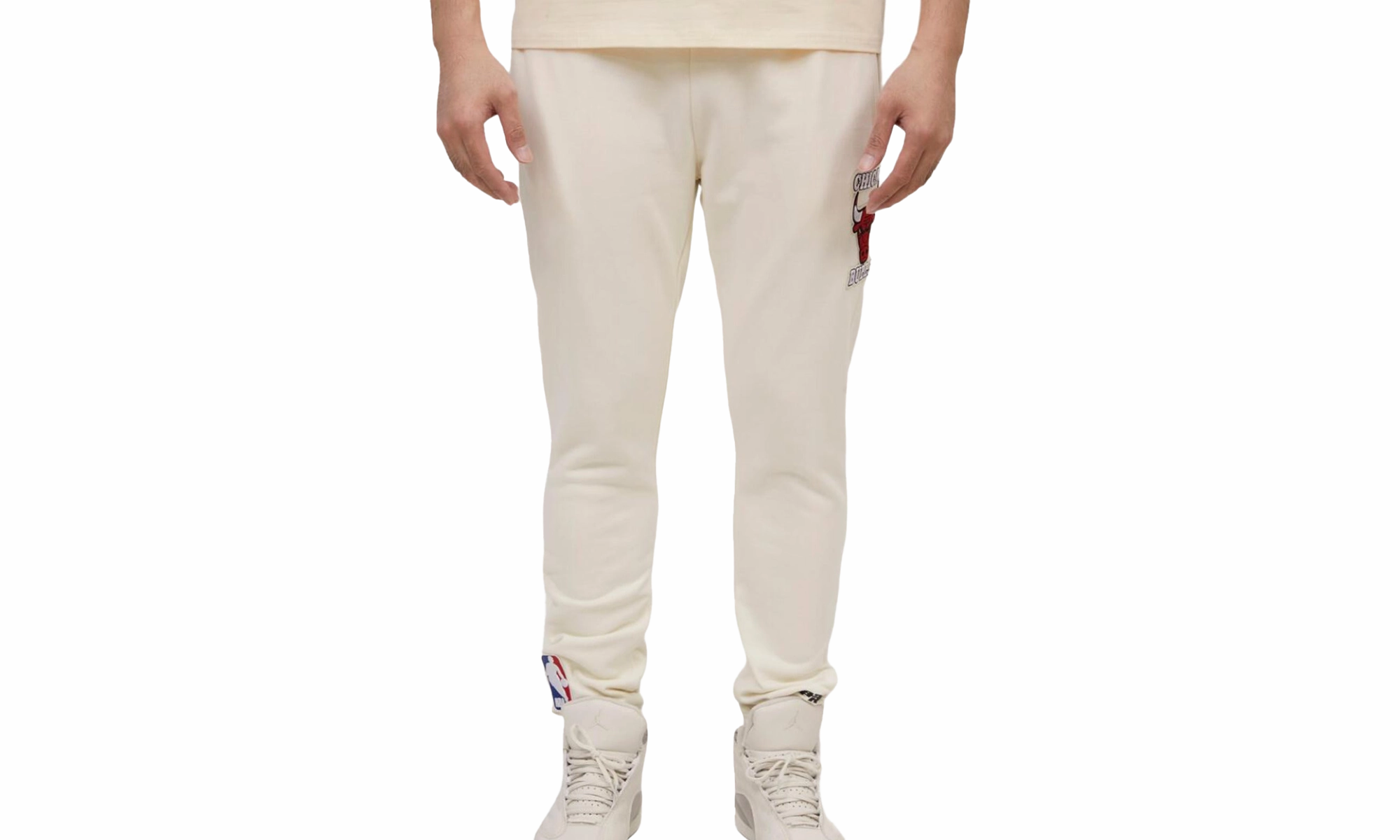 Chicago Bulls Retro Classic Eggshell Sweatpants "RED"