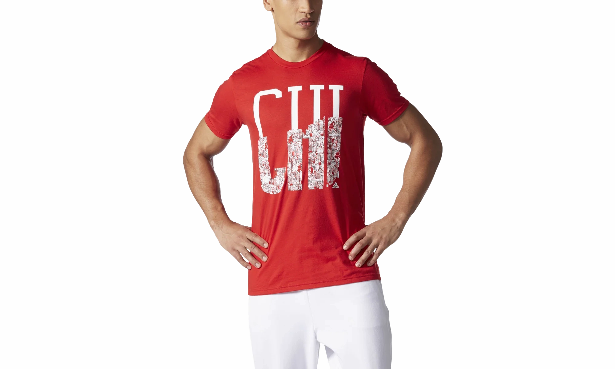 Planet Care LightweightMaterial Chicago Training T-Shirt "Scarlet / White"