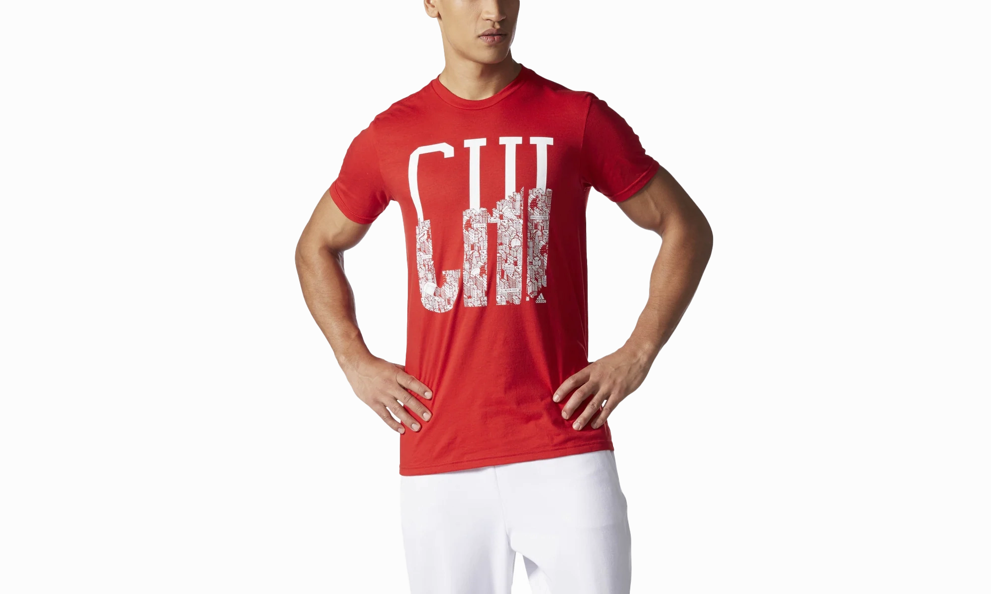 Peace Glow Chicago Training T-Shirt "Scarlet / White"