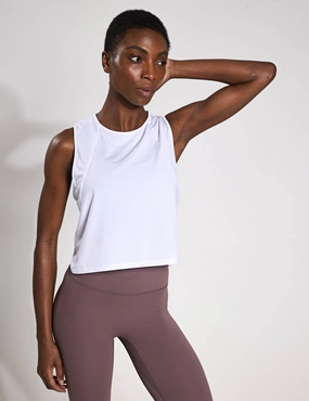 Cost effective Layered Neckline Design Mia Tank - White