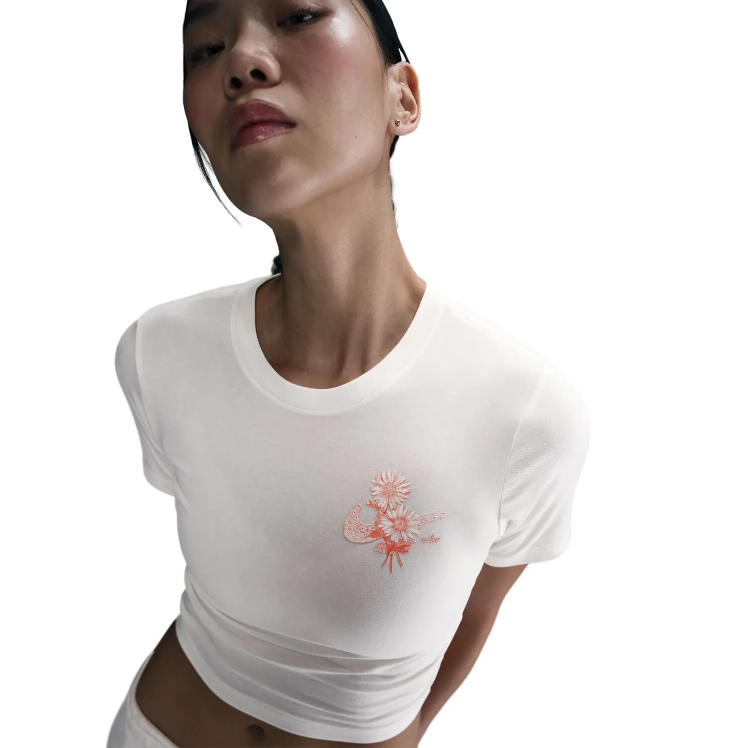 Chill Knit Lace Tee - Womens Sheer Glow Sharp Line