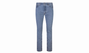 Vintage Lover Smooth Bold Diagonal Tab Slim Jeans "Denim"
