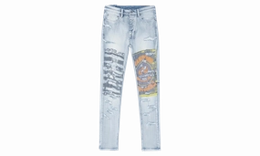 Neutral design Home Comfort Weekend Warrior Chitch Hardcore Phase Out Jeans Mens Style "Light Blue"