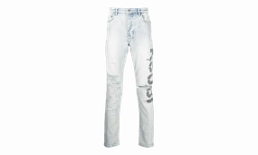 elastic waistband Chitch Phase Out Stencil Jeans