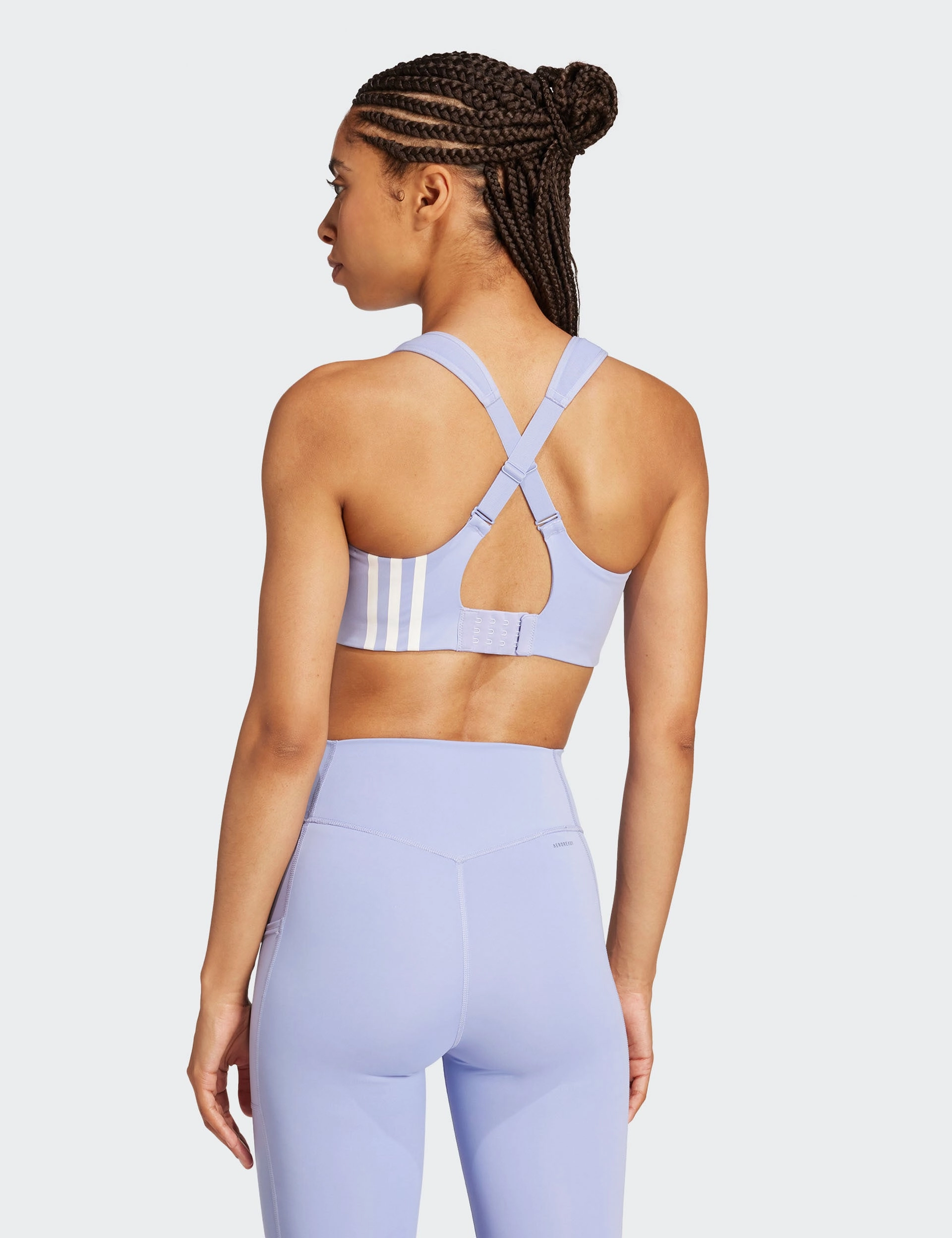 Mesh Fabric Stretchable Fabric TLRD Impact Training High-Support Bra - Blue Spark