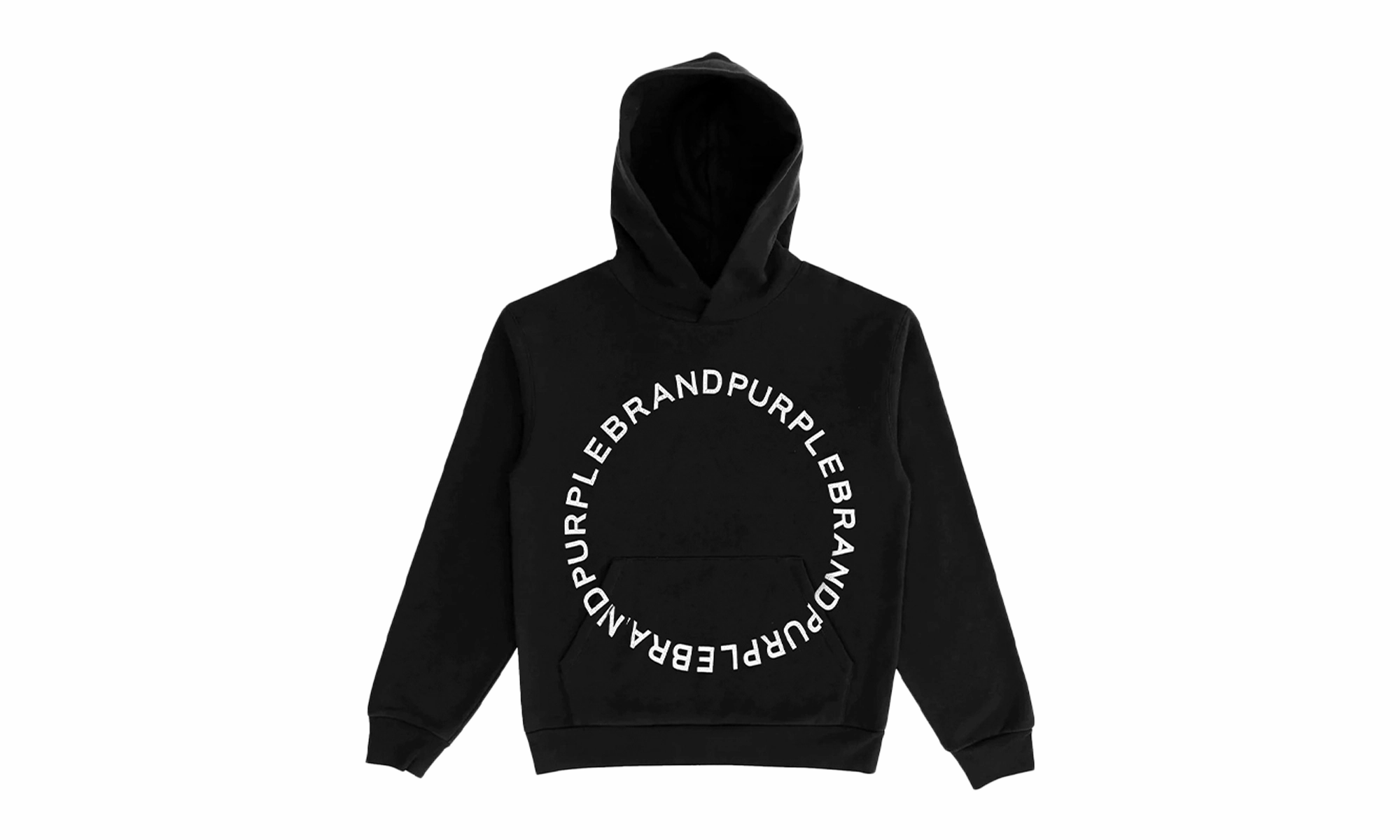 Circle Wordmark Pullover Hoodie 'Black' "Black"