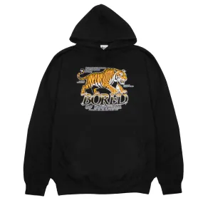 Eastern style Bored of Southsea Airbrush Tiger Hoodie - Black