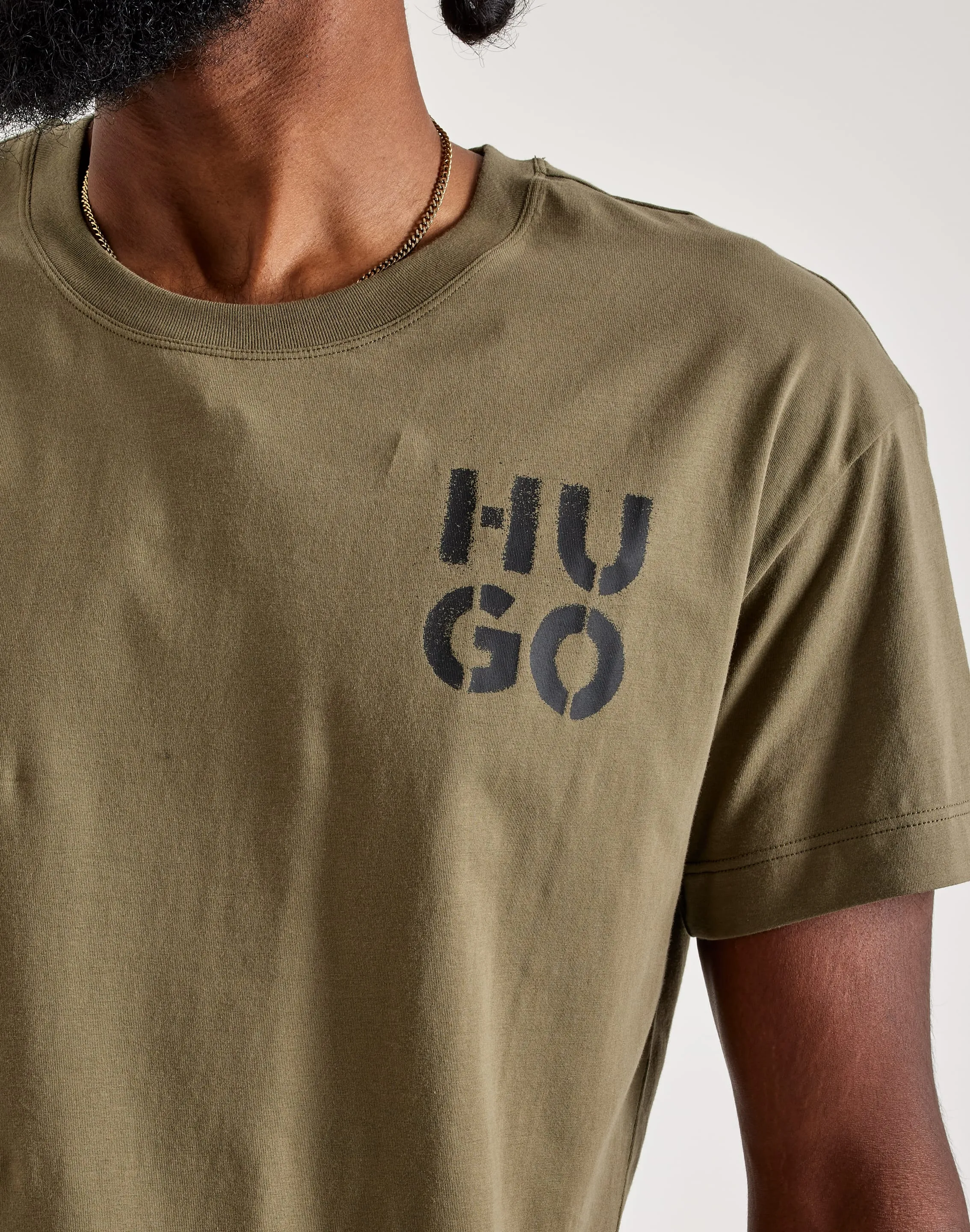 Hugo Spray Logo Tee Ergonomic Cut