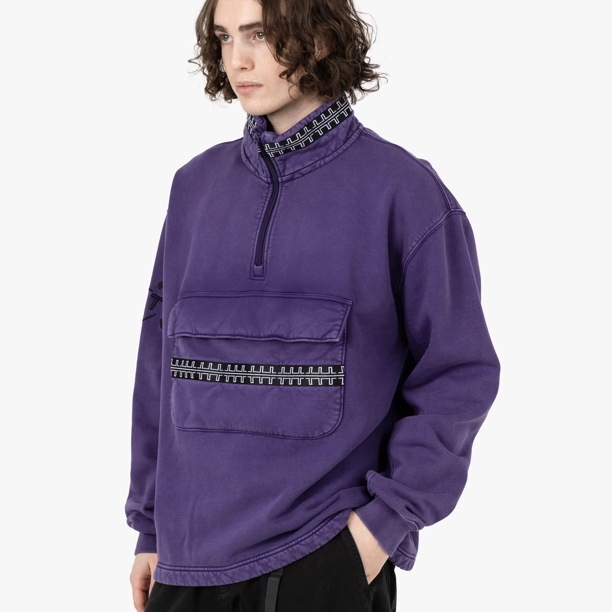 goes with skirts The Trilogy Tapes Pulse Tape Funnel Neck Crew / Purple