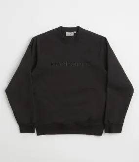 Carhartt Carhartt Crewneck Sweatshirt - Black / Black Quality control Classic Style