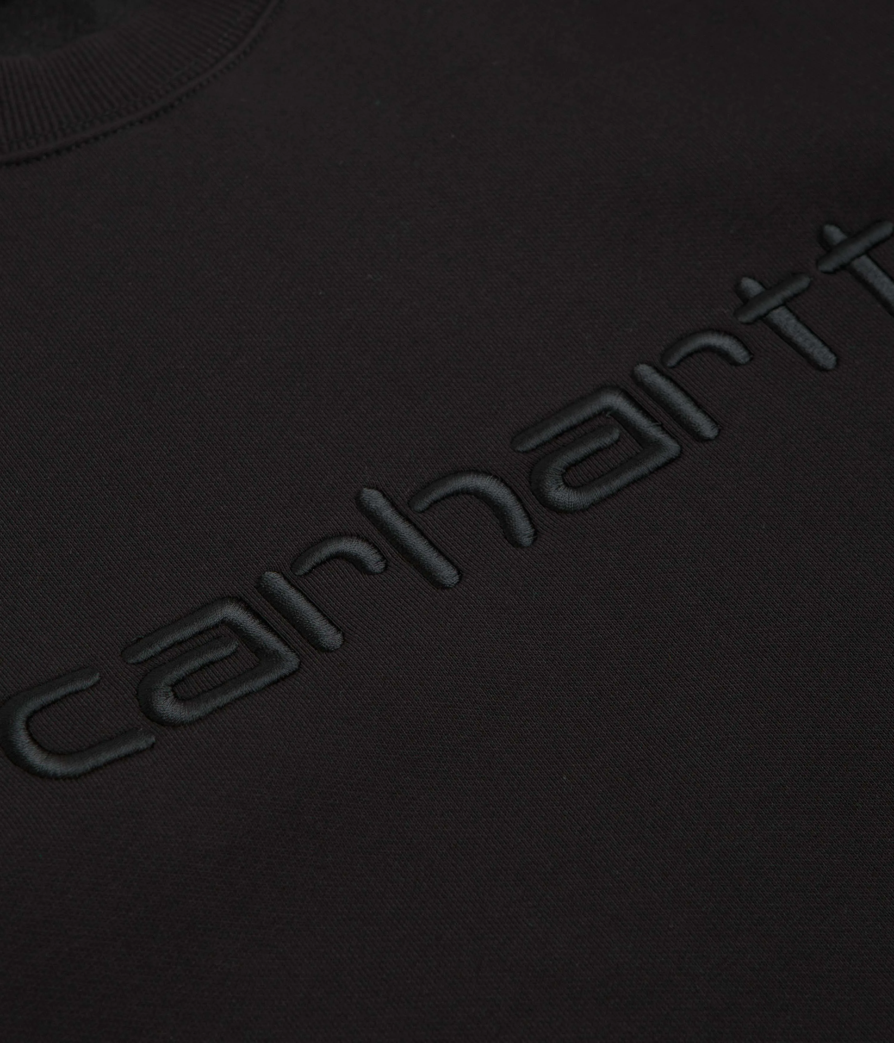 brooch accents Carhartt Carhartt Crewneck Sweatshirt - Black / Black
