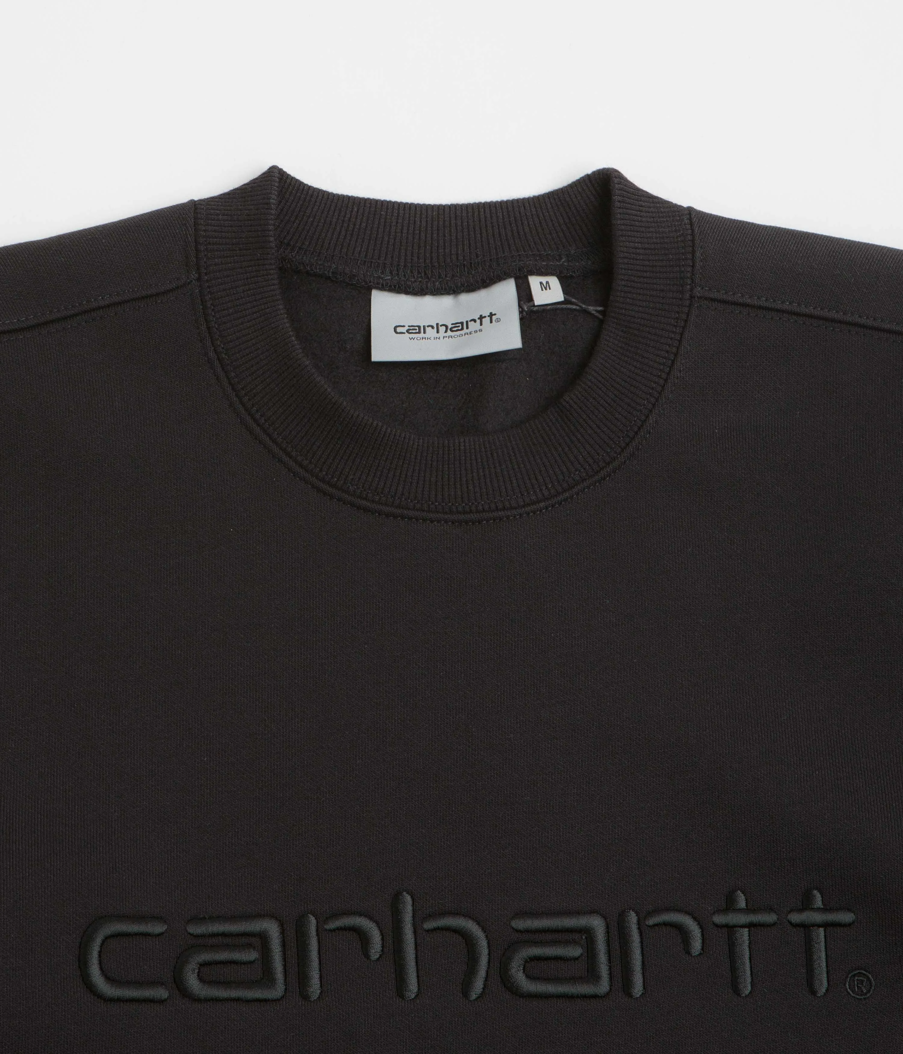 Autumn Wear Carhartt Carhartt Crewneck Sweatshirt - Black / Black