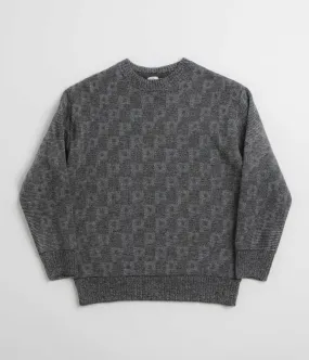 Lightweight Layer Long Sleeves Polar P Pattern George Sweatshirt - Grey