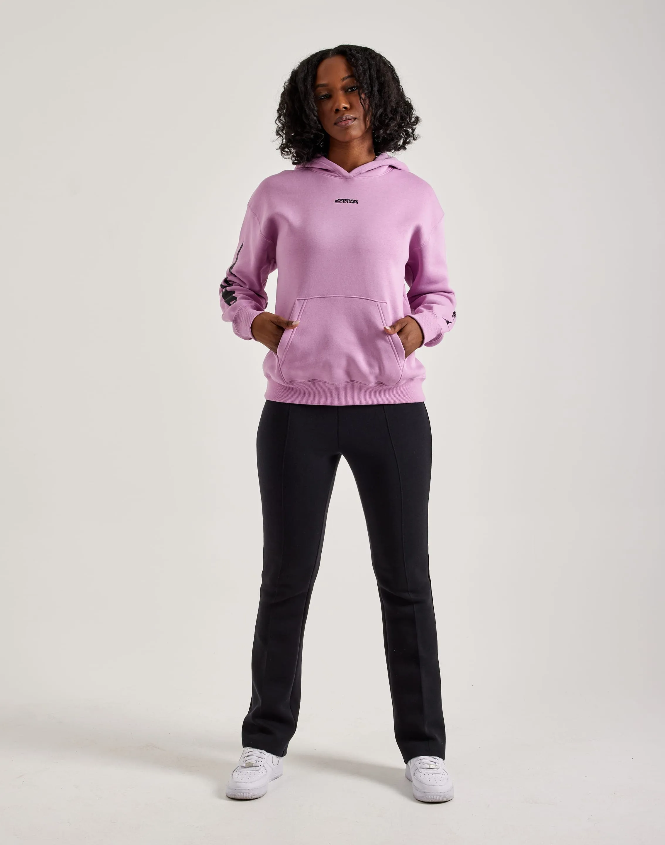 Mom Soft Photo Glam Jordan Brooklyn Fleece Pullover Hoodie