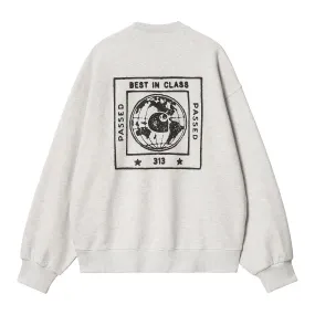 Outdoor Vibe Carhartt WIP Stamp Sweatshirt - Ash Heather / Black