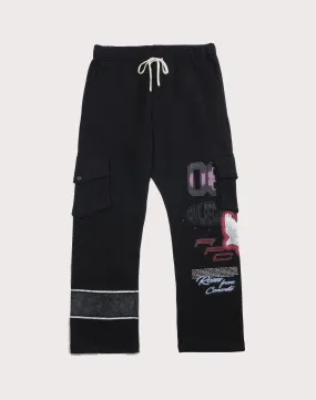 Vented Panels Work Ready CIVIL CLOTHING Fleece Dove Black Pants