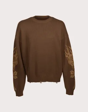 Convertible Style CIVIL CLOTHING Roses From Concrete Sweater