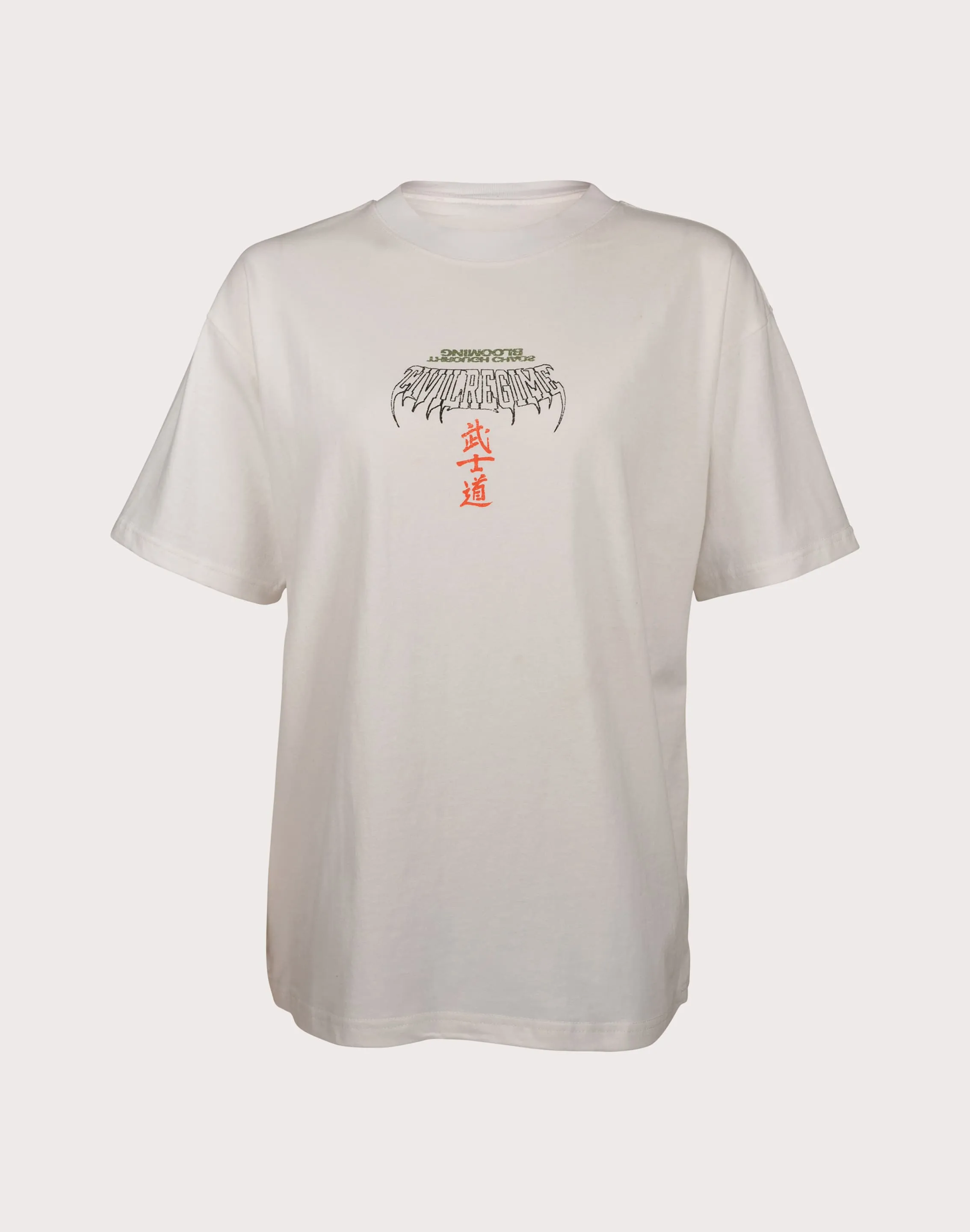 Cool Nylon CIVIL CLOTHING Whisp Of Crane White Tee