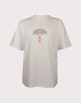CIVIL CLOTHING Whisp Of Crane White Tee HighElasticity LightweightWeave