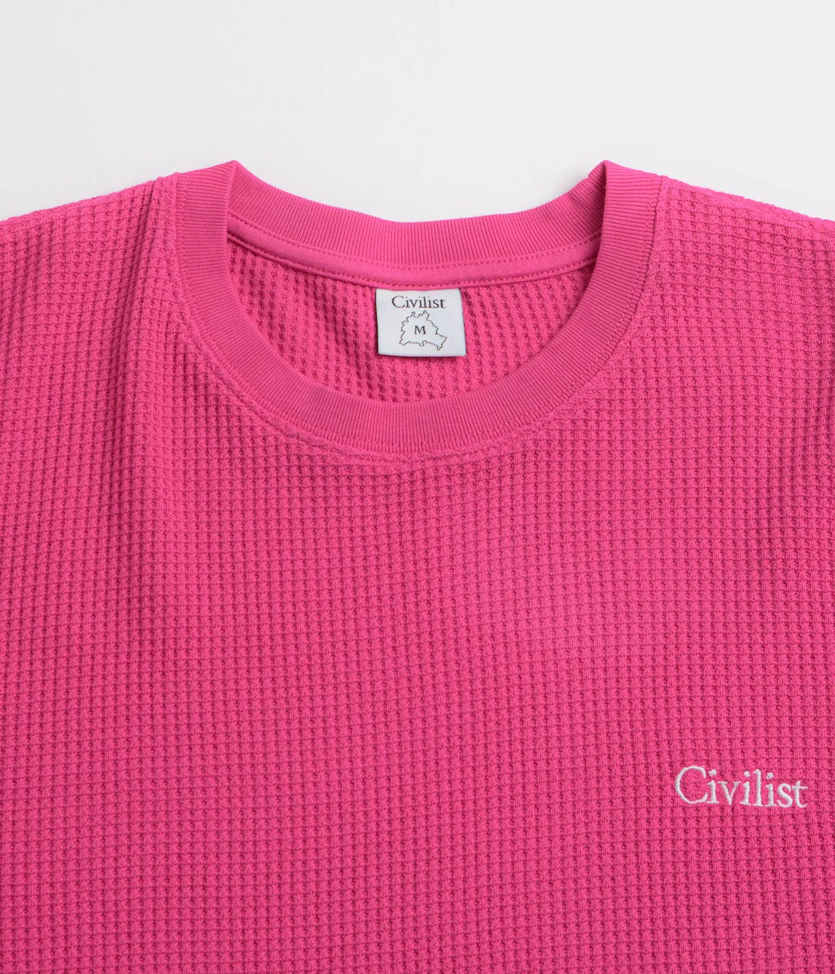 Adult Civilist Thermal Long Sleeve T-Shirt - Fuchsia