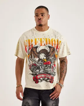Sequin Glow QuickDry Construction Civilized Freedom Tee