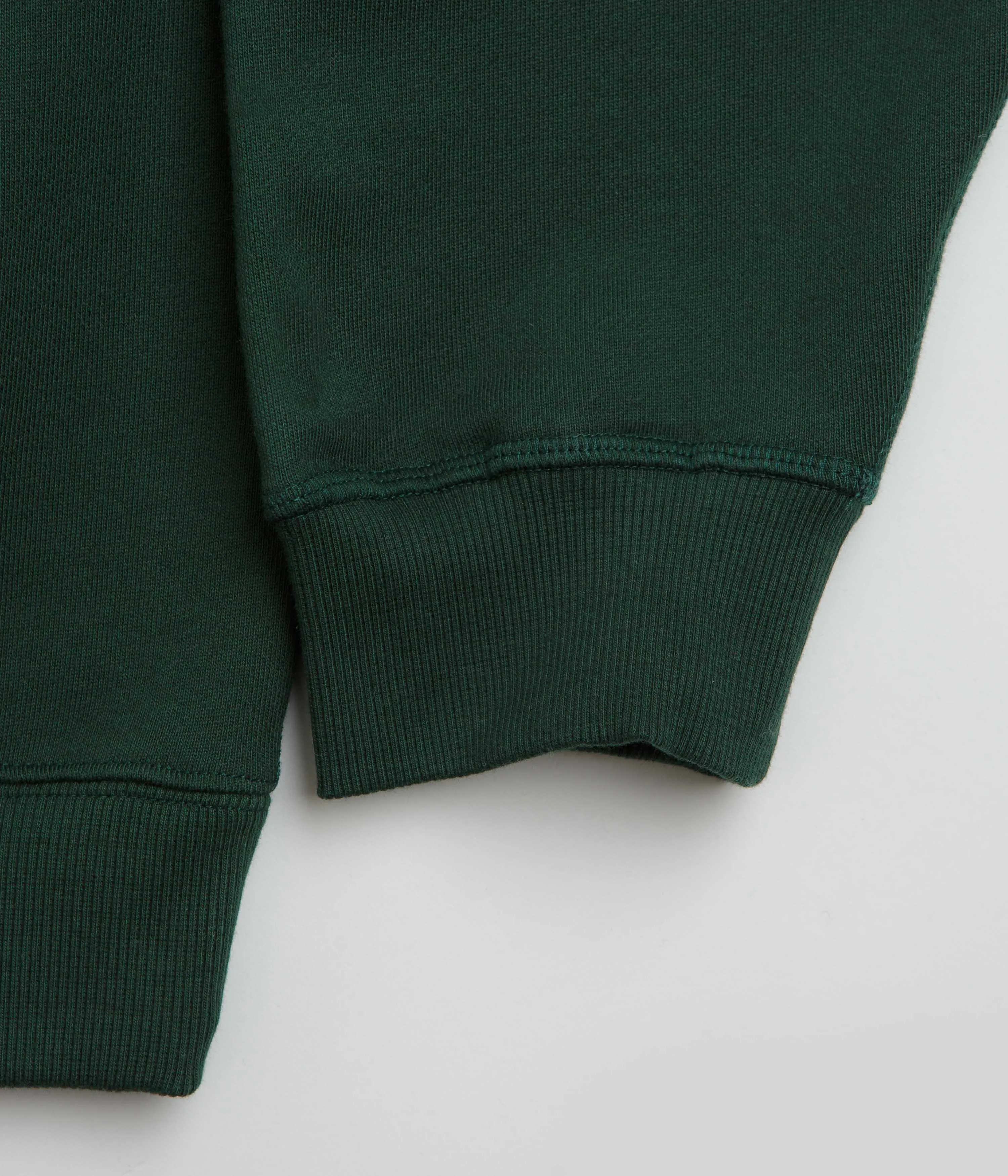Polar Frank Crewneck Sweatshirt - Dark Green Core Layer stud accents