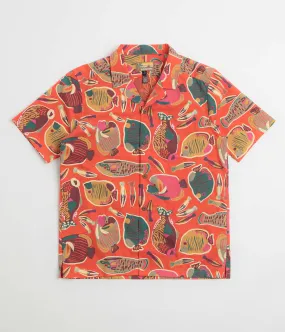 hypoallergenic material Patagonia Tidal Threads Camp Shirt - Wrasse: Pollinator Orange