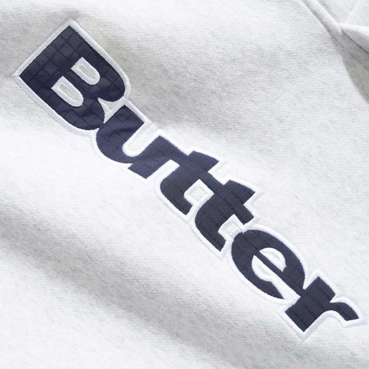 Lounge Comfort disabled friendly Butter Goods - Ripstop Logo Applique Hoodie Ash