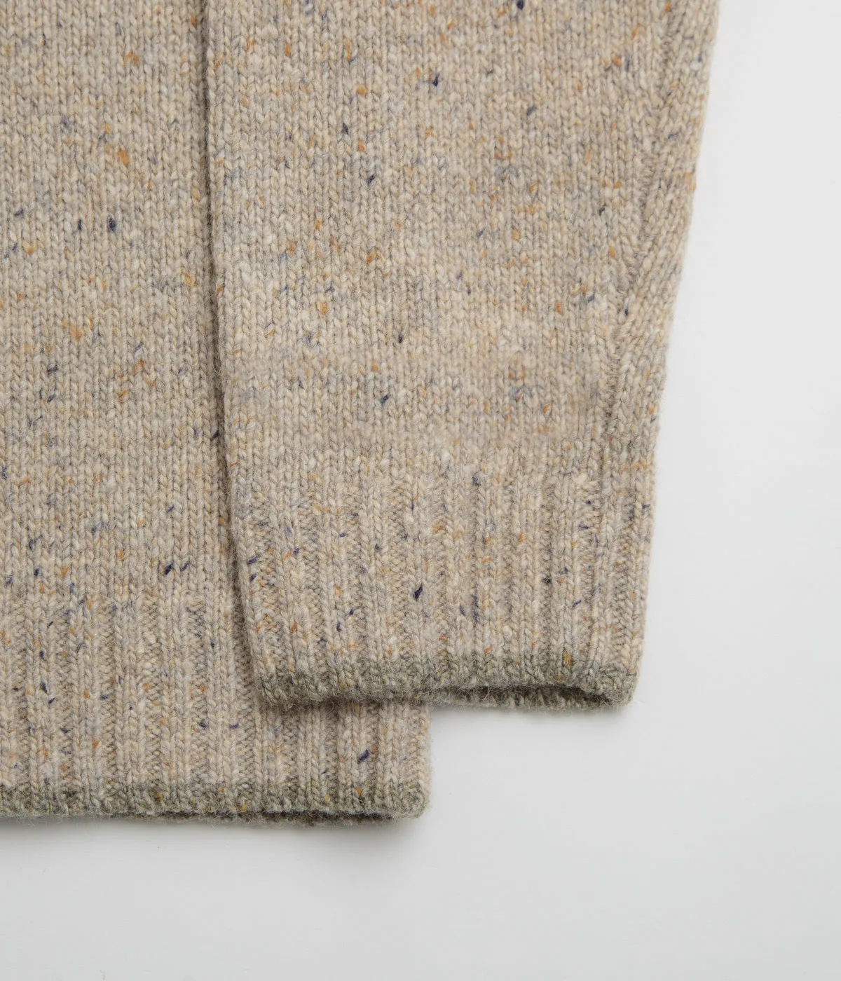 product bag functionality Mollusk Cambridge Sweatshirt - Oatmeal Tipped