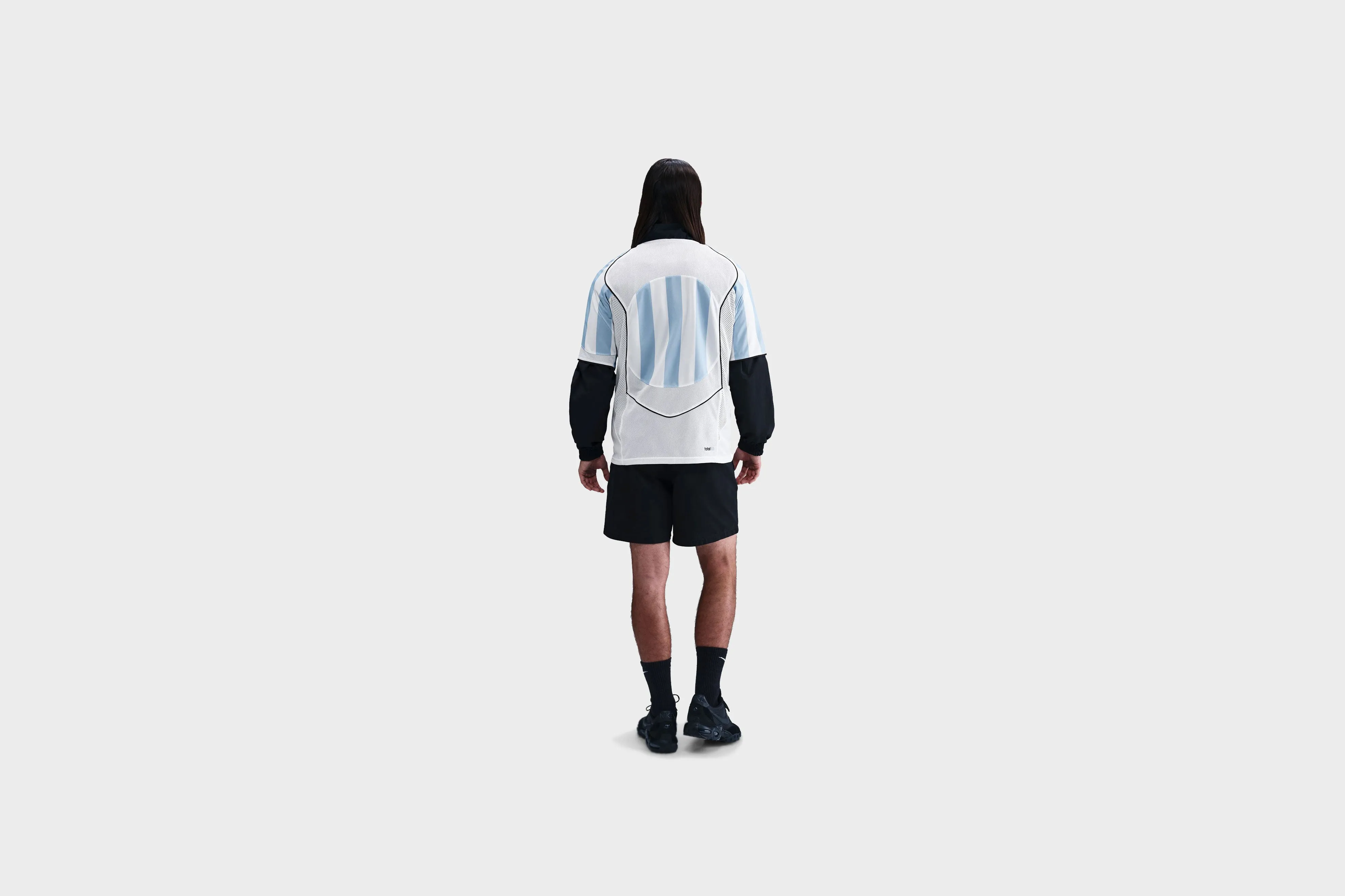 Flash Core Nike Total 90 Soccer Jersey (Psychic Blue/White/Black/Black)
