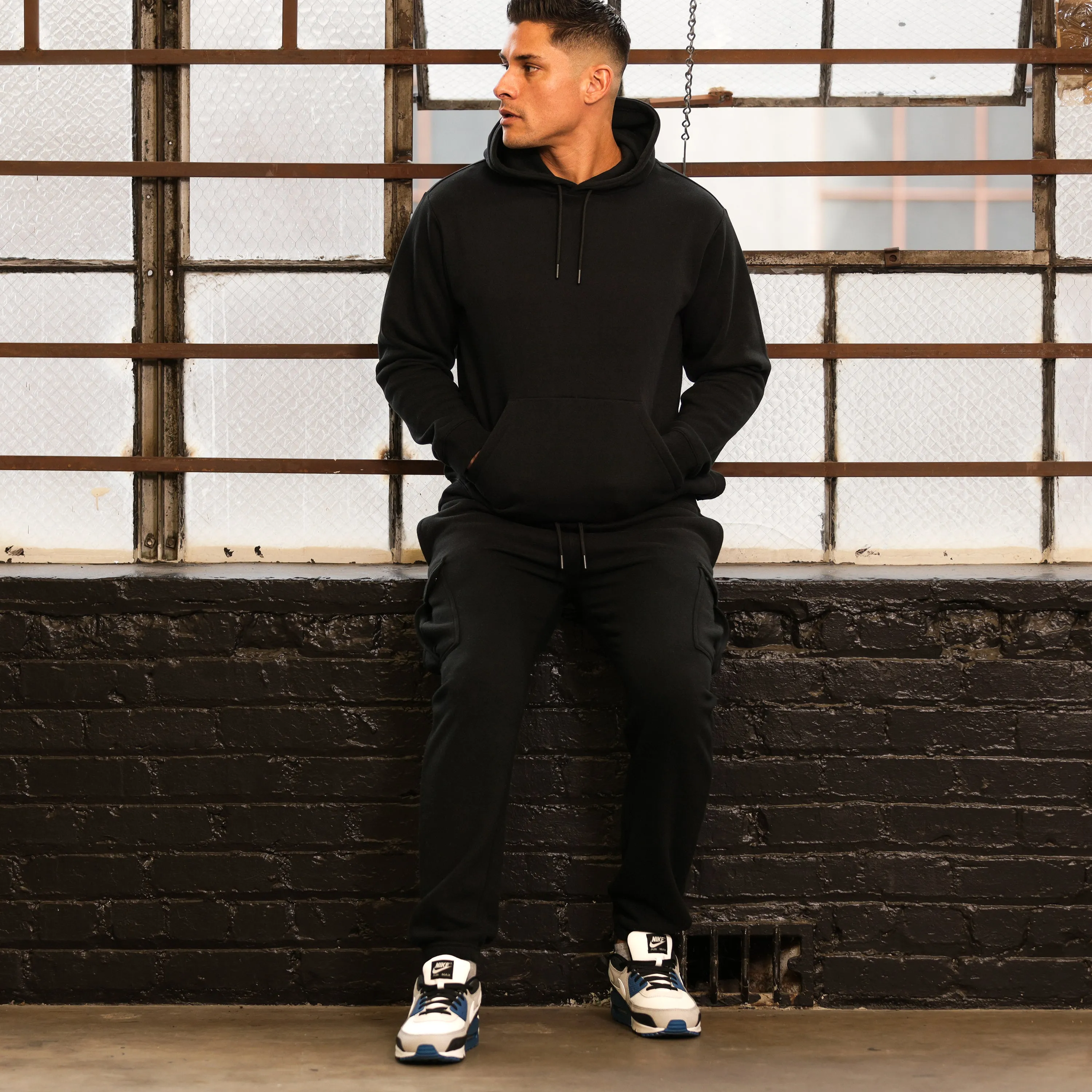 Classic Fleece Cargo Sweatpant - Mens Joyful Mood Classic Glow