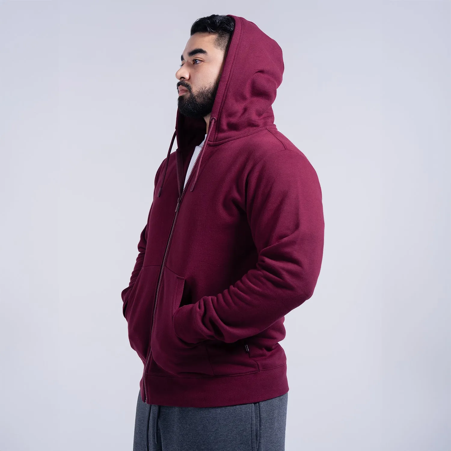 Luxury Core Classic Fleece FZ Hoody - Mens