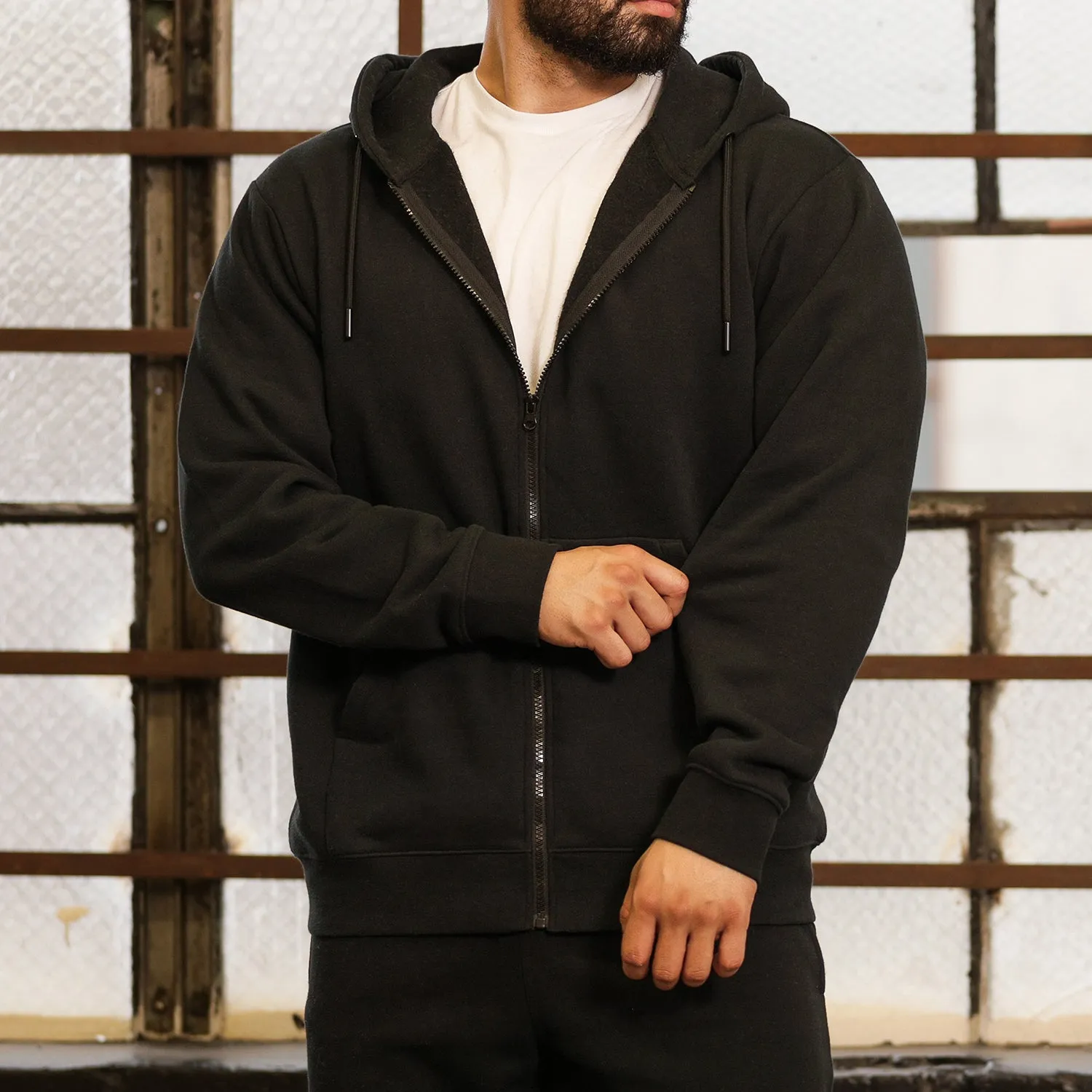 Classic Fleece FZ Hoody - Mens Party Ready