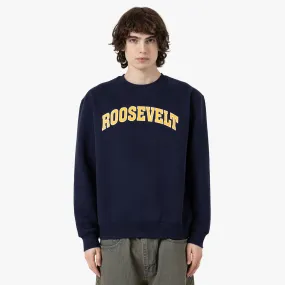 Metalwood Roosevelt Crewneck Sweatshirt / Navy Classic Comfort Outdoor Sporty
