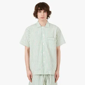 Non Iron Material Tekla Poplin Short Sleeve Shirt / Clover Stripes