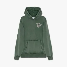 Palmes Lucky Pullover Hoodie / Dark Green Easy iron Minimalist Design