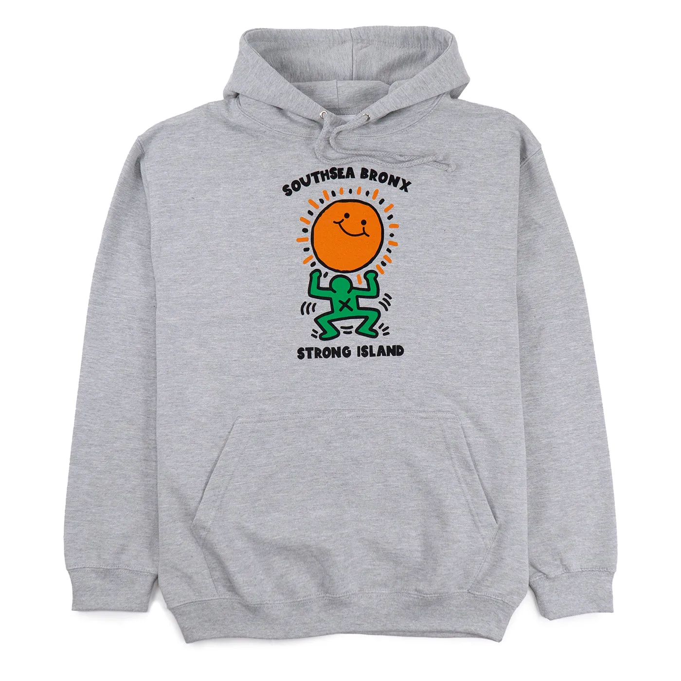 Workwear Dancing Man Bronx Hoodie - Heather Grey