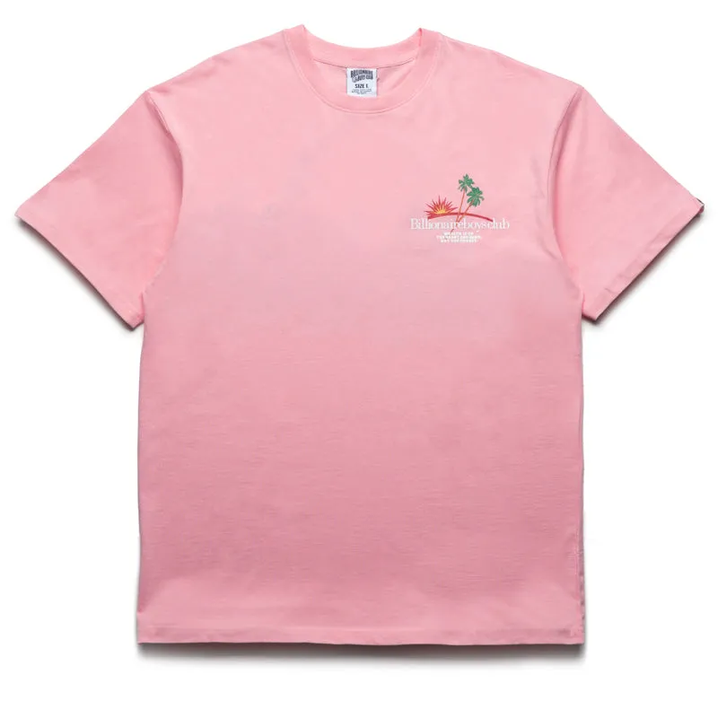 Billionaire Boys Club Palms Tee - Candy Pink resort event Organic Cotton