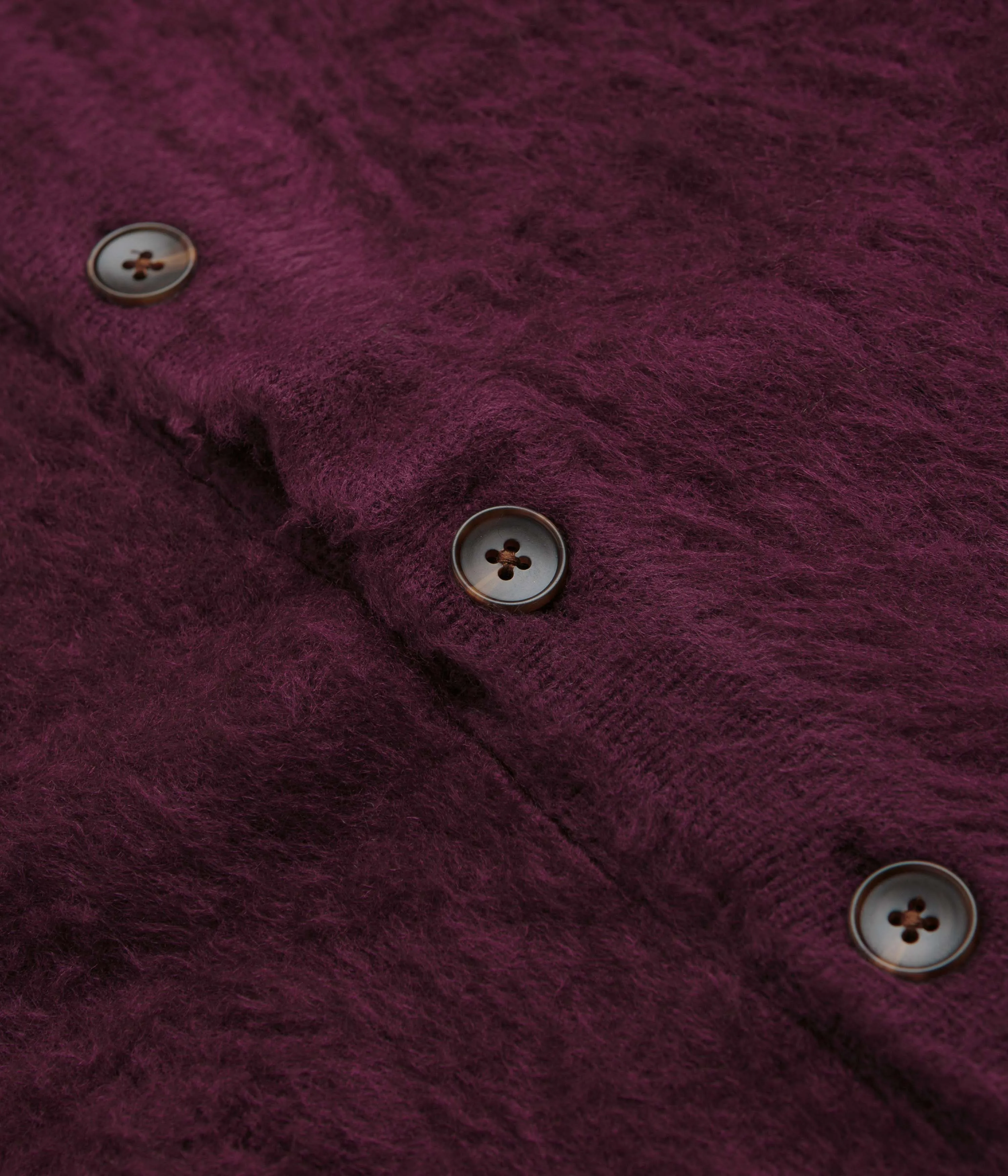 Butter Goods Mohair Button Up Knitted Shirt - Port Lightweight Material